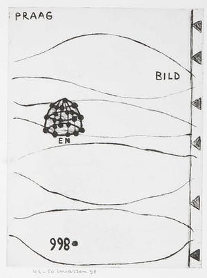 Reinier Lucassen - Ets, Grafiek Nu & Poëzie - Ets, Praag en Bild + gedicht van H. H. ter Balkt kopen? Bied vanaf 40!