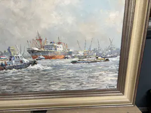 Anton van Unen - Havengezicht Rotterdam (1) kopen? Bied vanaf 175!