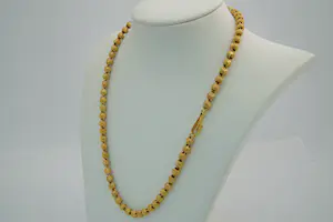 53 - Sierlijk en massief 18 Krt gouden kogel of balletjes collier - gematteerd kopen? Bied vanaf 1700!