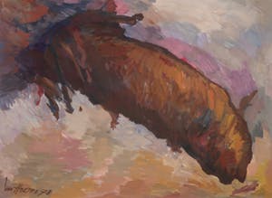 Jan van Holthe - Acryl op papier, Merde 21 kopen? Bied vanaf 1!