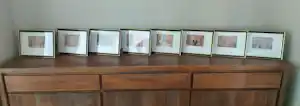 James Ensor - 8 kaders: De zeven Hoofdzonen /Les sept Pêches capitaux, vendu pour 1500€ !