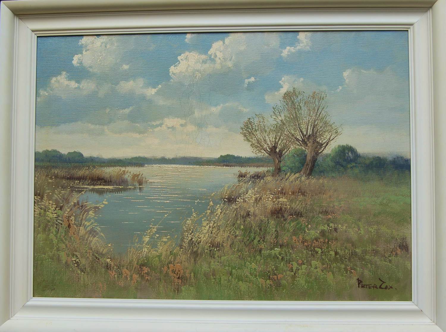 Peter Cox - Landschap,een meertje kopen? Bied vanaf 70!