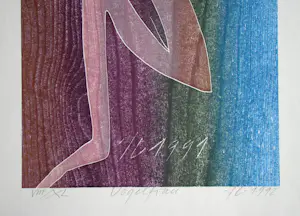 Franz Eggenschwiler - Vogelfrau - 1991 - Originele houtsnede - gesigneerd en genummerd kopen? Bied vanaf 70!