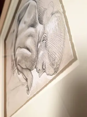 Francine van Hove - Lithografie auf Büttenpapier "Ladies" Passepartout Rahmen kopen? Bied vanaf 90!