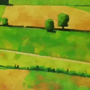 Willem Visser - Eifellandschap met velden kopen? Bied vanaf 165!