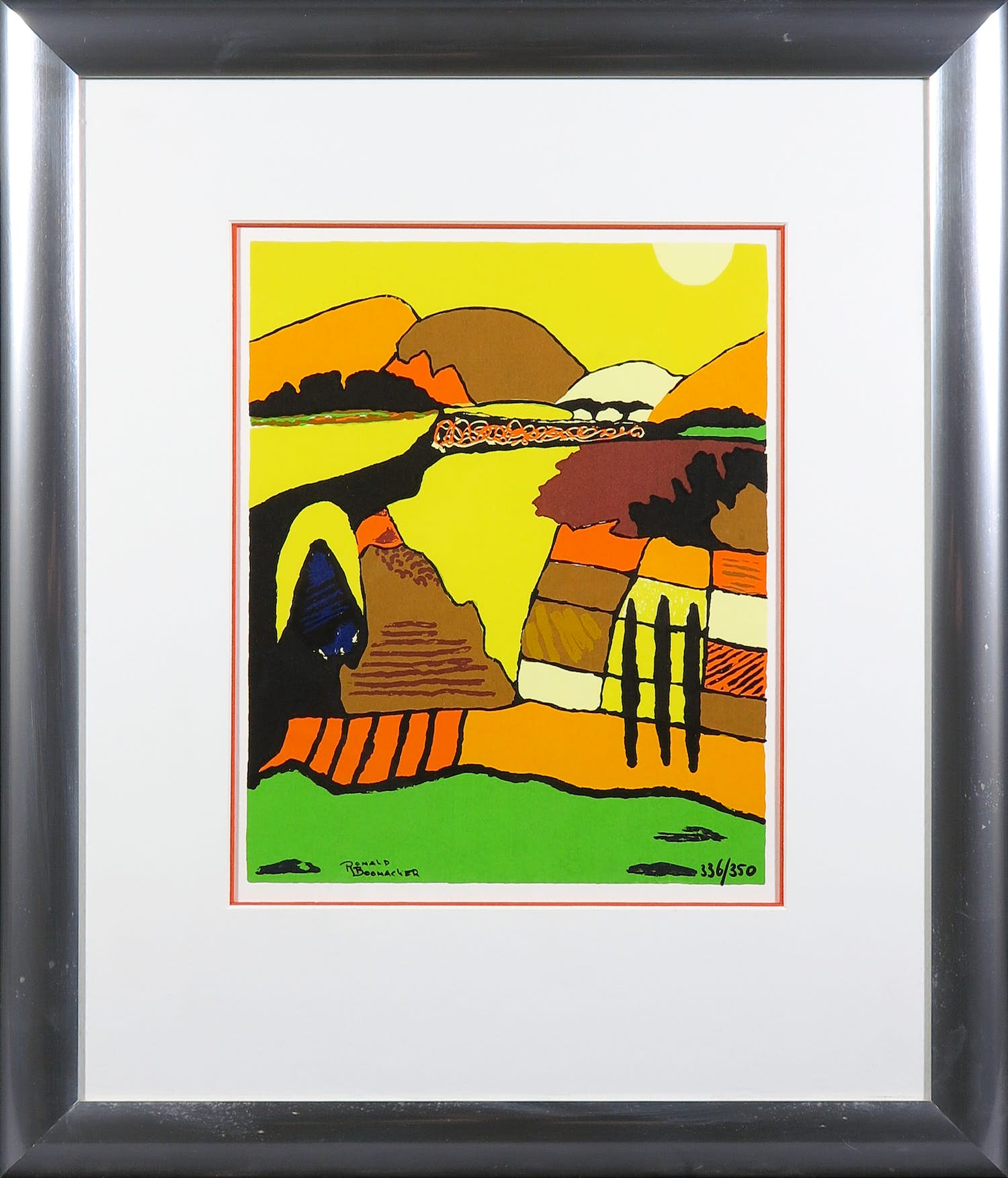 Ronald Boonacker - Zeefdruk, Z.T. Toscane - Ingelijst kopen? Bied vanaf 1!