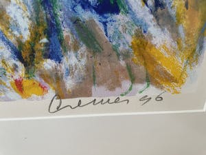 Jan Cremer - Zeefdruk, La Montagne Saint Victoire - Ingelijst - Nr 55 kopen? Bied vanaf 245!