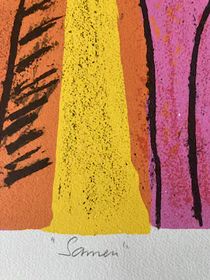 Frank Lengvenius - Kleurenzeefdruk ‘ Samen ‘ kopen? Bied vanaf 40!