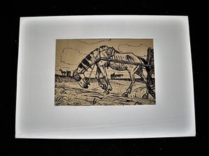 Kees Heynsius - Krachtige omstreeks 1920 gemaakte Inkt tekening "tegen de hoogte op" gesigneerd kopen? Bied vanaf 26!