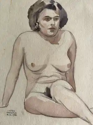 AcheterPieter Pouwels - zittende naakte vrouw? Enchérissez de 45!