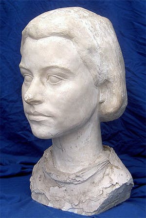 Arnold Hilmer - Buste van een jonge vrouw - met stempel - ca 1950 kopen? Bied vanaf 150!