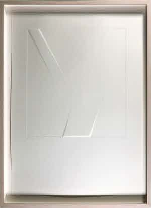 Harry van Kuyk - Reliëfdruk, Y (uit het Groot Abecedarium) - Ingelijst verkocht voor € 150!