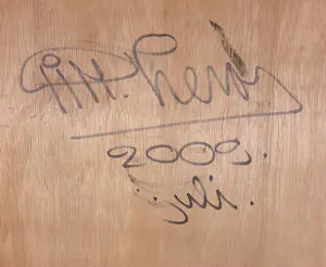 Pim Lenos - Gemengde techniek op paneel, Blue lemon (Groot formaat!) kopen? Bied vanaf 1!