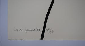 Lei Molin - Canto General II - losse zeefdruk - 1989 kopen? Bied vanaf 55!