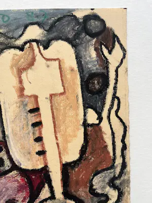 Ed Dukkers - Abstracte figuurstudie kopen? Bied vanaf 80!