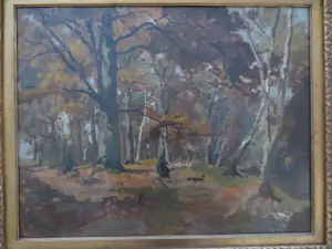 Jan van Vuuren - Boslandschap Nunspeet kopen? Bied vanaf 350!