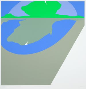 Hans Landsaat - Zeefdruk, Vlaamse weerspiegeling kopen? Bied vanaf 1!