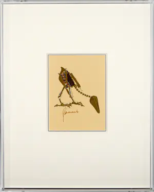 AcheterPanamarenko - Archaeopterix, een zeer merkwaardige vogel, gesigneerd, in plexi case? Enchérissez de 490!