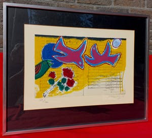 Corneille - Hommage a Mozart, zeefdruk (ingelijst, groot) kopen? Bied vanaf 275!