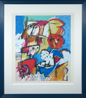 Jan Cobbaert - Zeefdruk, Zonder titel - Ingelijst (Groot) kopen? Bied vanaf 200!