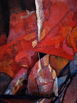 Maria Chakarova - Gelauwerd Bulgaars Grafica - Groot 1993 expressionistisch Litho gesigneerd kopen? Bied vanaf 10!