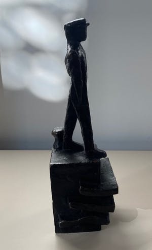 Jaap Hartman - Bronzen beeld "Binnenschipper" kopen? Bied vanaf 100!