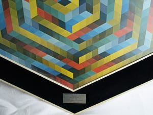 Curiosa - (Naar) Victor Vasarely : Herdenkingsmaquette 1979 , Samenwerking OBN en VAGWW kopen? Bied vanaf 75!