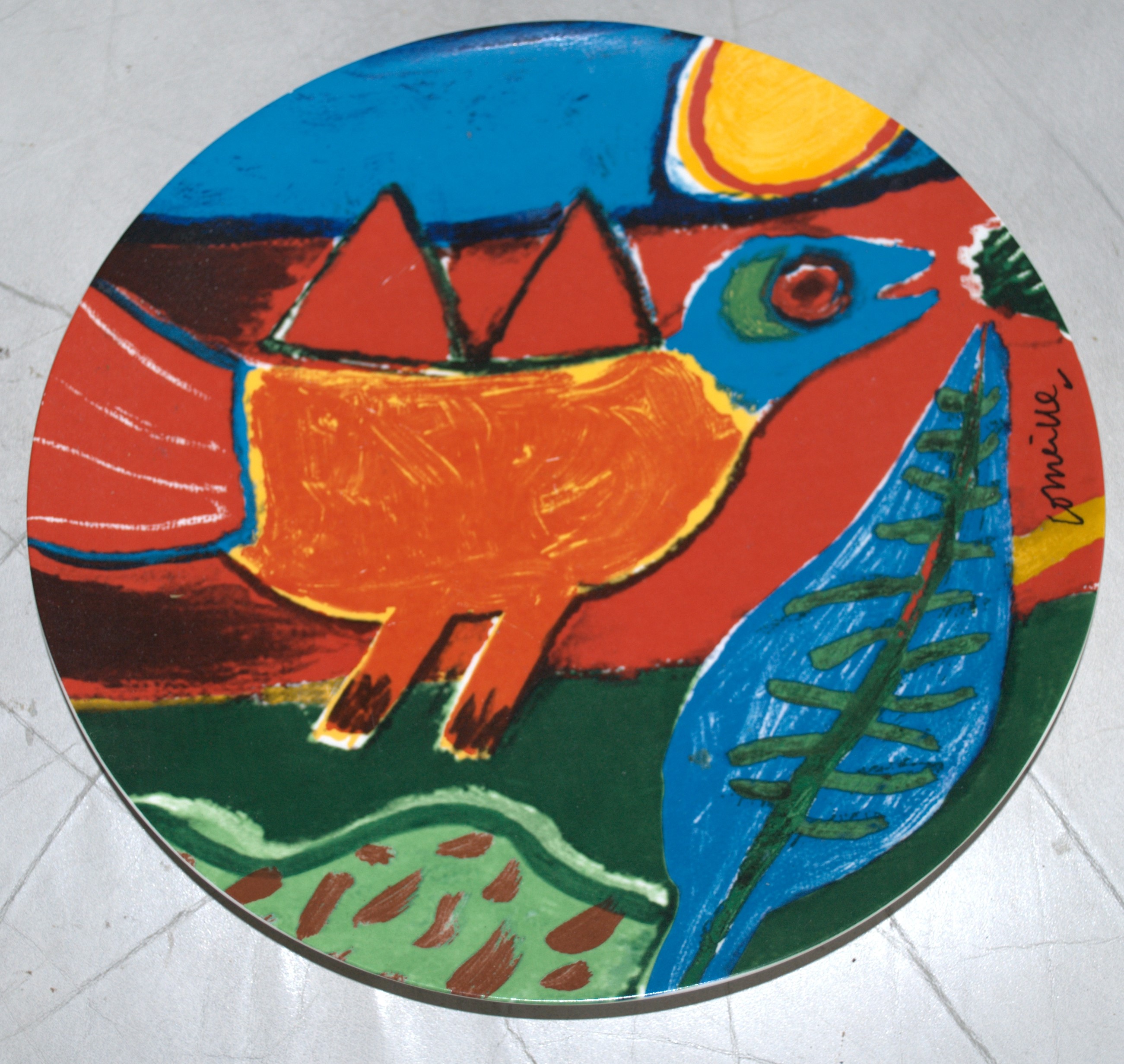 Corneille - porseleinen bord - 'De zomer begint' kopen? Bied vanaf 25!