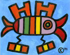 Karen van Noort - Kleurvogel Bianca verkocht voor € 35!