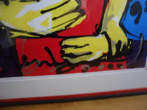 Herman Brood - Kleurenzeefdruk TOUGH BUMP Hand gesigneerd. kopen? Bied vanaf 475!