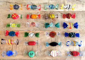 Seguso - 24x Murano Glas Snoepjes / Bonbons / Sweets - Vintage Kunst Venetië kopen? Bied vanaf 70!