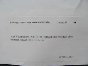 Jaap Wagemaker - zonder titel kopen? Bied vanaf 20!