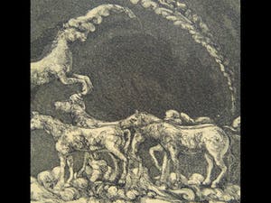 Niet of onleesbaar gesigneerd - Paarden Hemelvaart Ets. kopen? Bied vanaf 10!