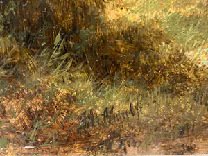 Jan Evert Morel (II) - Landschap met huisje en figuren kopen? Bied vanaf 995!
