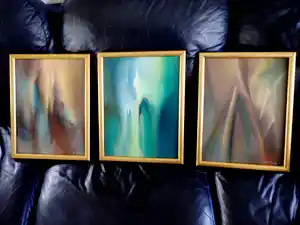 Ton Pape - 3x abstracten verkocht voor € 120!