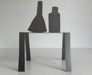 Klaas Gubbels - stalen sculptuur | 'Staande tekening' | 2023 (Grote versie) kopen? Bied vanaf 400!