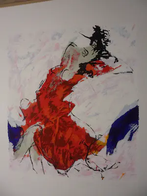 Menno Bauer - Litho, titel, "Wat valt er in April nog te lijden ". kopen? Bied vanaf 40!