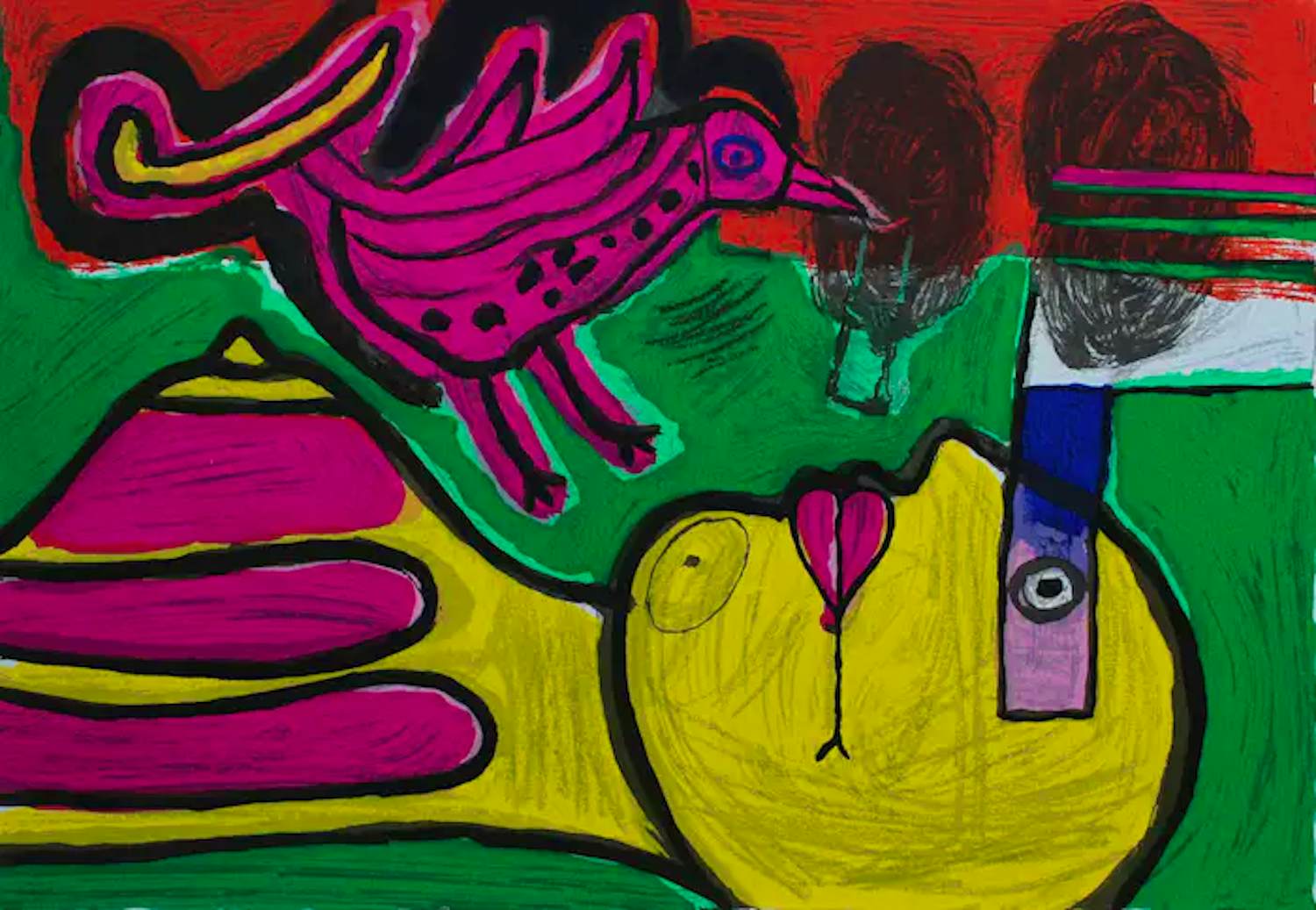 Corneille - Zeefdruk: Le reveil- 1992 kopen? Bied vanaf 225!