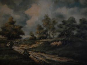 Niet of onleesbaar gesigneerd - Heidelandschap door onleesbare meester kopen? Bied vanaf 10!