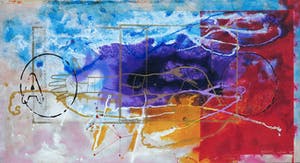 Piotr Konkel - Zeefdruk op papier (bevestigd op board), Zonder titel kopen? Bied vanaf 35!