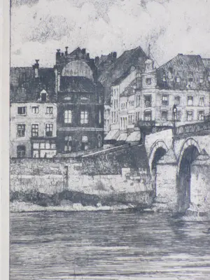 Han Jelinger - Sint Servaasbrug Maastricht - Ets kopen? Bied vanaf 60!