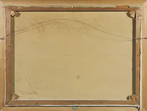 Frans Baaijens - Olieverf op doek, Boerderij met watermolen - Ingelijst kopen? Bied vanaf 1!