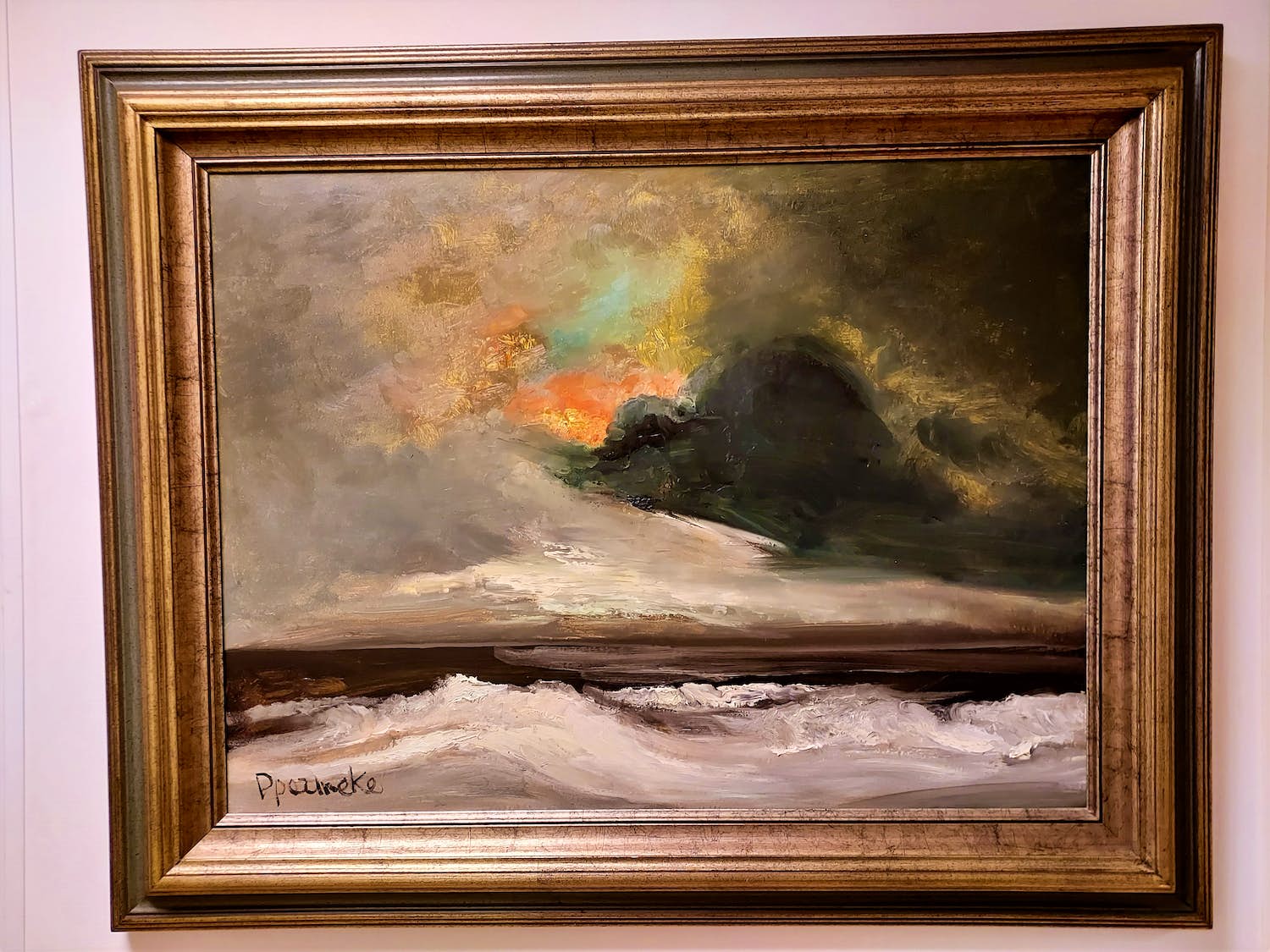 Paul Permeke - Zonsondergang aan zee verkocht voor € 695!
