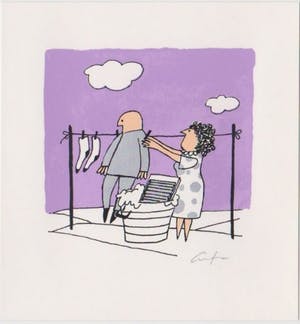 Harry Araten - Twee handgesigneerde zeefdrukken: Man at work I en II kopen? Bied vanaf 29!