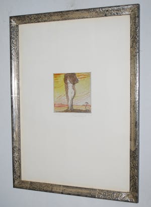 Ernst Fuchs - Daphne - Ets met aquarel - 1973(!) kopen? Bied vanaf 150!