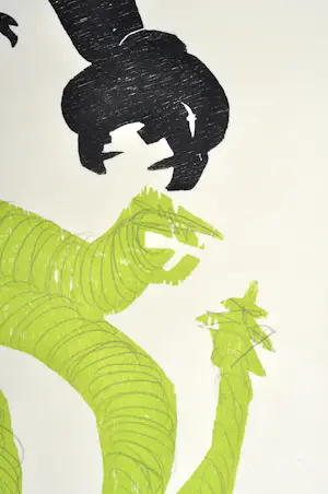 Carel Visser - Houtsnede op Japans papier - Gesigneerd - 66x78,5 cm - 1997 kopen? Bied vanaf 450!