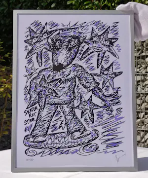 Bjarne Melgaard - Skater Rat White – handsigniert + nummeriert kopen? Bied vanaf 220!