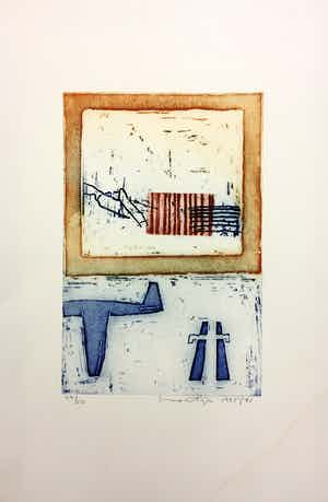 Jan Montyn - Kleuren ets verkocht voor € 40!