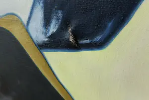Ronald Coffie - Olieverf op doek, Compositie in kleuren I - Ingelijst kopen? Bied vanaf 1!