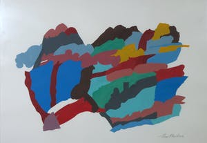 Henri Plaat - Gouache, Zonder titel - Ingelijst (Groot) kopen? Bied vanaf 120!